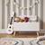 Coffre à jouets enfant effet bois, l 58 x p 28 x h 44,5 cm Blanc 1 - vertbaudet enfant 