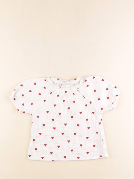 Tee-shirt - 4 ans Blanc, rouge 1 - vertbaudet enfant 