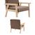 Fauteuil scandinave en bouclette et bois enfant isak l 47 x p 43,5 x h 50cm Blanc+Moutarde+Taupe+Terracotta 18 - vertbaudet enfant 