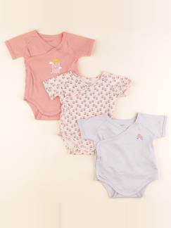 Lot de 3 bodies en coton - 6 mois  - vertbaudet enfant