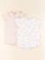 Lot de 2 pyjamas coton - 18 mois Blanc, rose 1 - vertbaudet enfant 