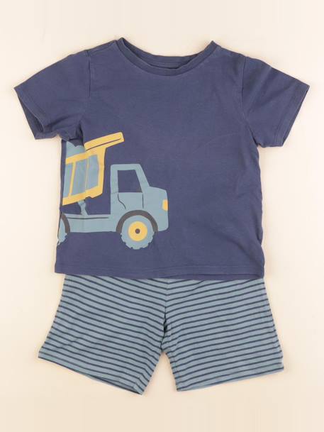 Pyjama coton - 5 ans Bleu 1 - vertbaudet enfant 