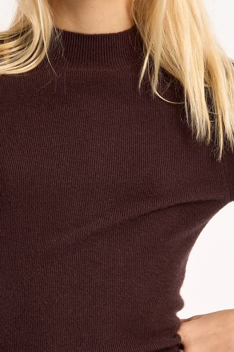 Pull en maille, col rond Chocolate+Noir 5 - vertbaudet enfant 