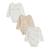 Lot de 3 bodies bébé manches longues ouverture croisée margot Ecru 2 - vertbaudet enfant 