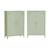Lot de 2 commodes/armoires métal 2 portes soho l 75 x p 33 x h 110 cm Beige+Bleu gris+Kaki+Noir+Rose+Terracotta+Vert clair 38 - vertbaudet enfant 