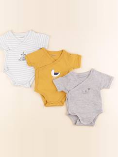 Lot de 3 bodies en coton - 1 mois  - vertbaudet enfant