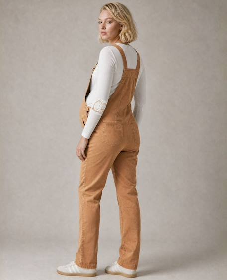 Salopette de grossesse et d'allaitement andy Camel+Prune 4 - vertbaudet enfant 