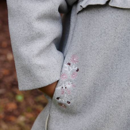 Manteau enfant avec capuche jeanne Gris 6 - vertbaudet enfant 