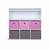 Meuble de rangement pour enfant, blanc - camille - avec 7 compartiments et 6 paniers Rose 6 - vertbaudet enfant 