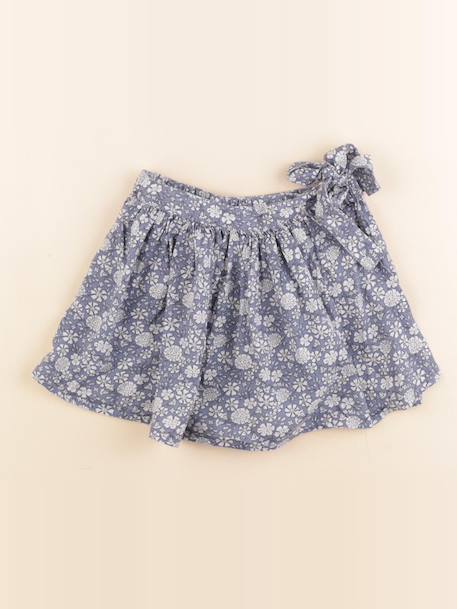 Jupe short - 4 ans Blanc, bleu 1 - vertbaudet enfant 