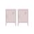 Lot de 2 tables de chevet industrielle métal, 1 porte Bleu+Bleu gris+Kaki+Noir+Rose+Terracotta+Vert clair 30 - vertbaudet enfant 