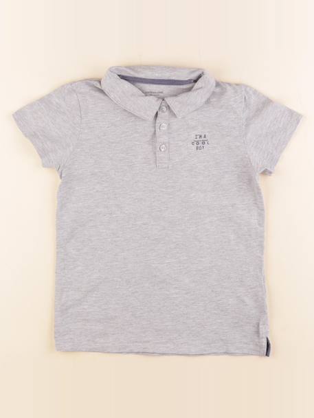 Polo - 8 ans Gris 1 - vertbaudet enfant 