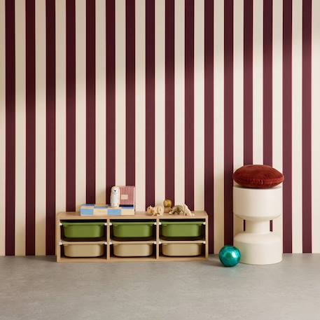 Sora - children's storage unit with 6 storage bins Orange+Vert olive 7 - vertbaudet enfant 