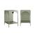 Table de chevet, table d'appoint industrielle métal (lot de 2) soho Beige+Bleu+Bleu gris+Kaki+Noir+Rose+Terracotta+Vert clair 44 - vertbaudet enfant 
