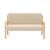 Banquette scandinave enfant en bois et tissu bouclette 2 places Beige 6 - vertbaudet enfant 