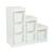 Meuble de rangement enfant escalier 6 bacs de rangement décor bois - sora Blanc+Naturel 2 - vertbaudet enfant 