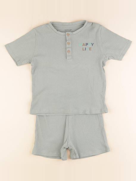 Pyjama coton - 6 ans Vert 1 - vertbaudet enfant 