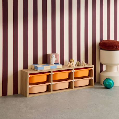 Sora - children's storage unit with 6 storage bins Orange 4 - vertbaudet enfant 