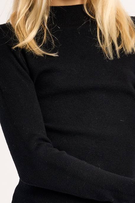 Pull en maille, col rond Chocolate+Noir 8 - vertbaudet enfant 