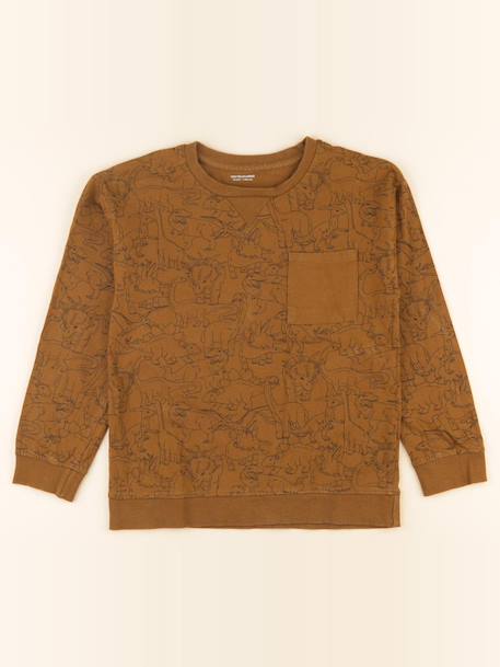Tee-shirt - 10 ans Marron 1 - vertbaudet enfant 