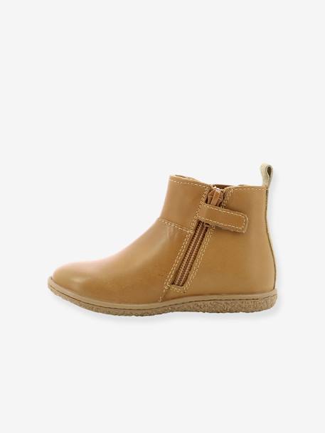 Boots fille Vetudi KICKERS® camel or+gris argent+marine métallisé+marron bronze 3 - vertbaudet enfant 