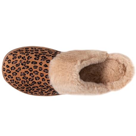 Chaussons mules ultra confortables, bordure en fausse fourrure Léopard 3 - vertbaudet enfant 