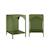 Table de chevet, table d'appoint industrielle métal (lot de 2) soho Beige+Bleu+Bleu gris+Kaki+Noir+Rose+Terracotta+Vert clair 20 - vertbaudet enfant 