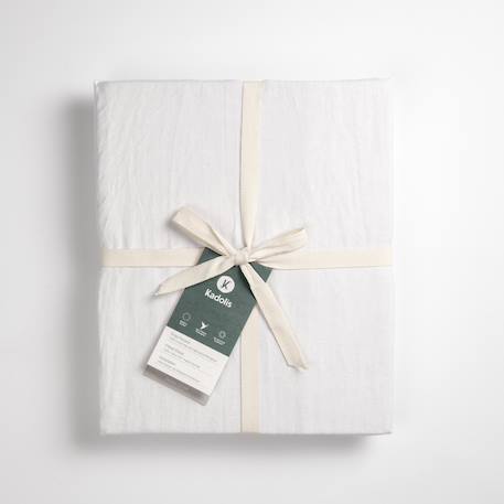 Drap housse bébé pur coton bio Blanc+Bleu nuit+Ecru+Eucalyptus+Gris clair+Rose nude+Terracotta 4 - vertbaudet enfant 