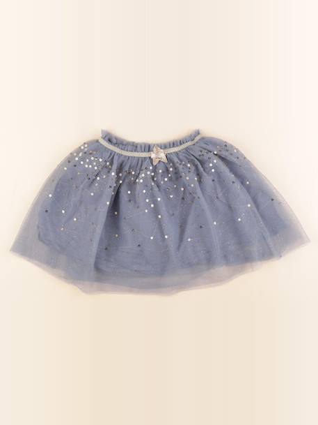 Jupe coton - 7 ans Bleu 1 - vertbaudet enfant 