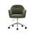Chaise de bureau enfant à roulettes ajustable tissu chenille - stan kid Kaki 3 - vertbaudet enfant 