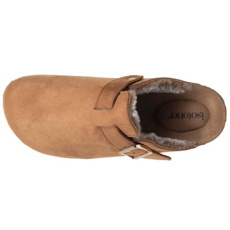 Sabots fourrés, semelle extra-flex, légers, patch talon confort Camel/camel 2 - vertbaudet enfant 