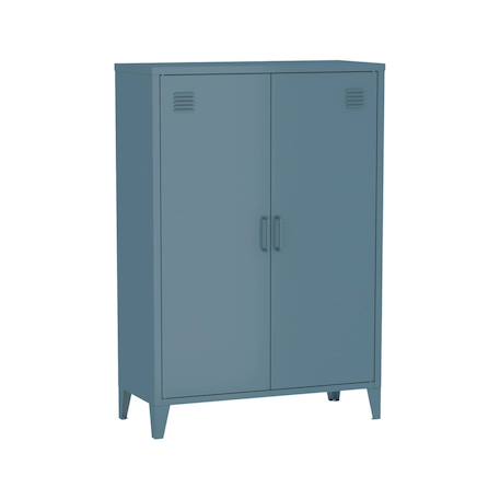 Lot de 2 commodes/armoires métal 2 portes soho l 75 x p 33 x h 110 cm Beige+Bleu gris+Kaki+Noir+Rose+Terracotta+Vert clair 12 - vertbaudet enfant 