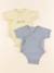 Lot de 2 bodies en coton - 1 mois Bleu, jaune 1 - vertbaudet enfant 