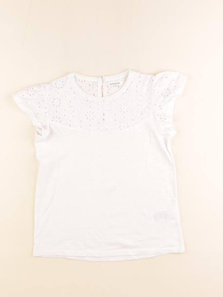 Tee-shirt - 10 ans Blanc 1 - vertbaudet enfant 