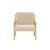 Fauteuil scandinave enfant bois d'hévéa et bouclette Lorens kids. Beige+Gris souris+Marron 5 - vertbaudet enfant 