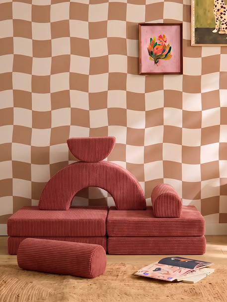 Canapé mousse modulable ALTO beige+rose+vert 11 - vertbaudet enfant 
