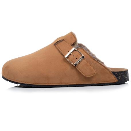 Sabots fourrés, semelle extra-flex, légers, patch talon confort Camel/camel 3 - vertbaudet enfant 