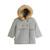 Manteau enfant avec capuche jeanne Gris 2 - vertbaudet enfant 