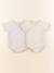 Lot de 2 bodies en coton - 12 mois Gris, jaune 1 - vertbaudet enfant 