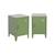 Lot de 2 tables de chevet industrielle métal, 1 porte Bleu+Bleu gris+Kaki+Noir+Rose+Terracotta+Vert clair 14 - vertbaudet enfant 