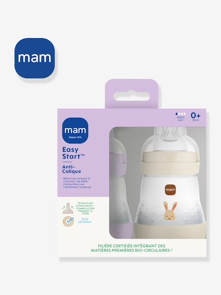 Lot de 2 biberons 160 ml Easy Start anti-colique Nature Guardian Lilas + sable+Océan + sable 5 - vertbaudet enfant 