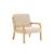 Fauteuil scandinave enfant bois d'hévéa et bouclette Lorens kids. Beige+Gris souris+Marron 2 - vertbaudet enfant 
