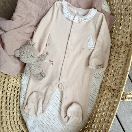 Pyjama bébé en velours margot Rose 5 - vertbaudet enfant 