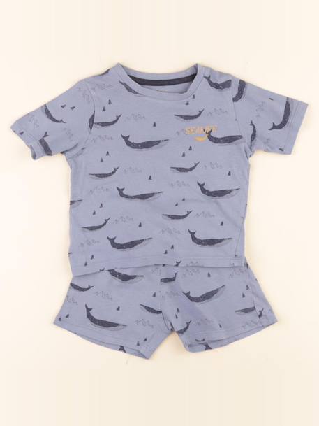 Pyjama coton - 3 ans Bleu 1 - vertbaudet enfant 
