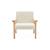 Fauteuil scandinave en bouclette et bois enfant isak l 47 x p 43,5 x h 50cm Blanc+Moutarde+Taupe+Terracotta 6 - vertbaudet enfant 