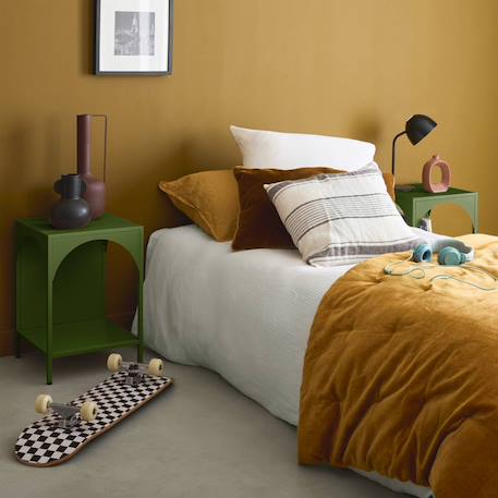 Table de chevet, table d'appoint industrielle métal (lot de 2) soho Beige+Bleu+Bleu gris+Kaki+Noir+Rose+Terracotta+Vert clair 19 - vertbaudet enfant 