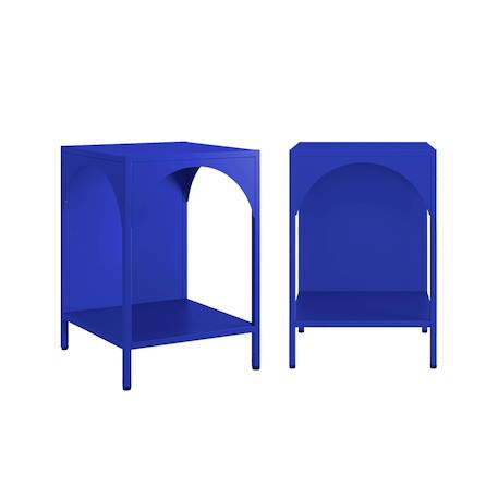 Table de chevet, table d'appoint industrielle métal (lot de 2) soho Beige+Bleu+Bleu gris+Kaki+Noir+Rose+Terracotta+Vert clair 8 - vertbaudet enfant 