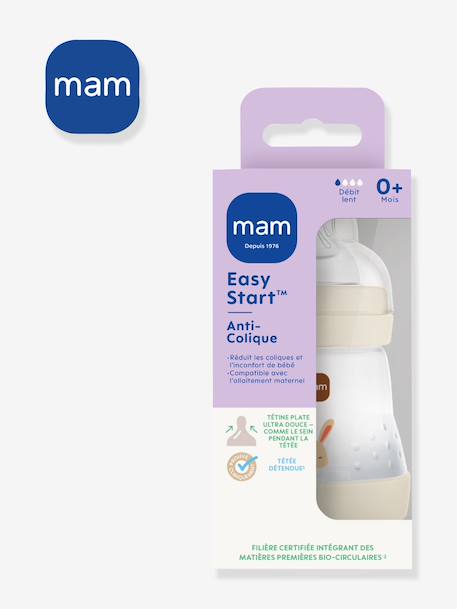 Biberon 160 ml Easy Start anti-colique Nature Guardian Sable 1 - vertbaudet enfant 