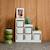 Meuble de rangement enfant escalier 6 bacs de rangement décor bois - sora Blanc+Naturel 1 - vertbaudet enfant 