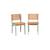 Chaise bois pour enfant intérieur/extérieur, salon de jardin enfant bois d'acacia (lot de 2) caroline Vert de gris 2 - vertbaudet enfant 